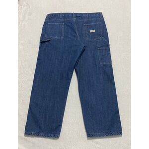 Wrangler Fleece Lined Work Carpenter‎ Jeans Mens 42x30 Denim Pants Wide Leg